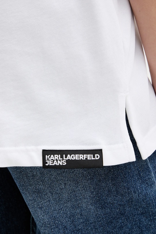 Karl Lagerfeld Jeans t-shirt bawełniany B1W17061 beżowy