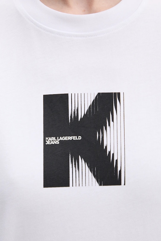 Karl Lagerfeld Jeans t-shirt bawełniany B1W17055 biały