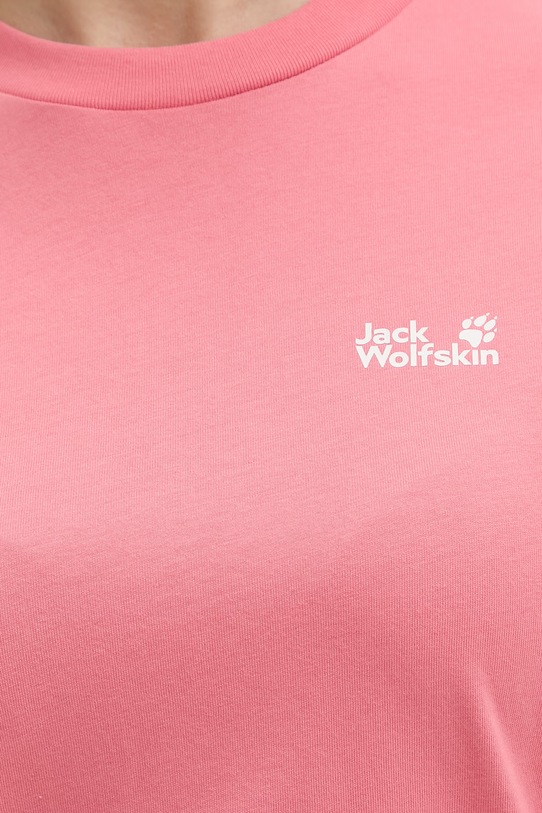 Jack Wolfskin t-shirt damski bawełniany Essential A65757 różowy