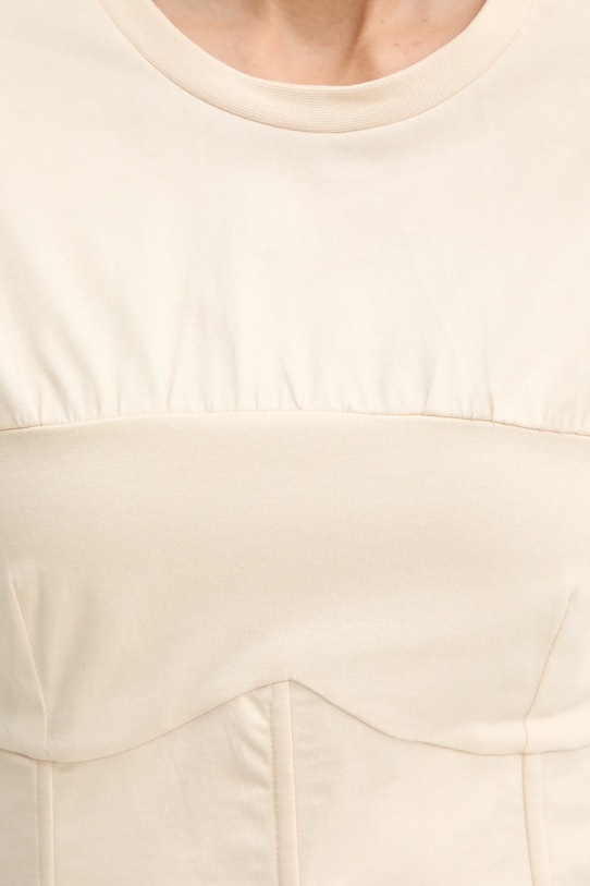 Patrizia Pepe t-shirt bawełniany 8M1803.J387 beżowy