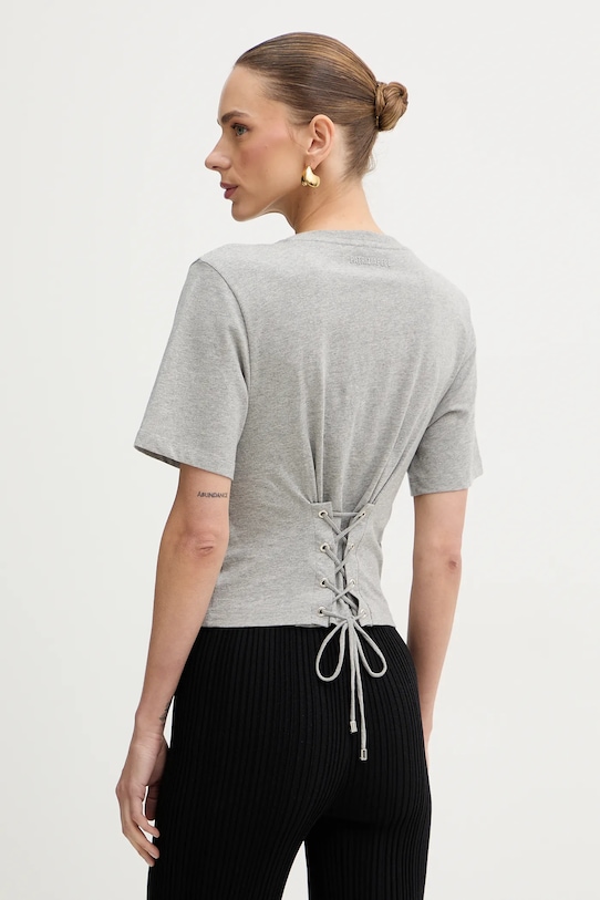 Odzież Patrizia Pepe t-shirt bawełniany 8M1803.J387 szary
