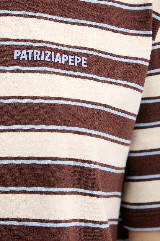 Patrizia Pepe t-shirt bawełniany 8M1824.J194 brązowy