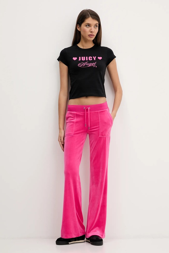 Juicy Couture t-shirt Angel JCNCT126461 czarny SS26