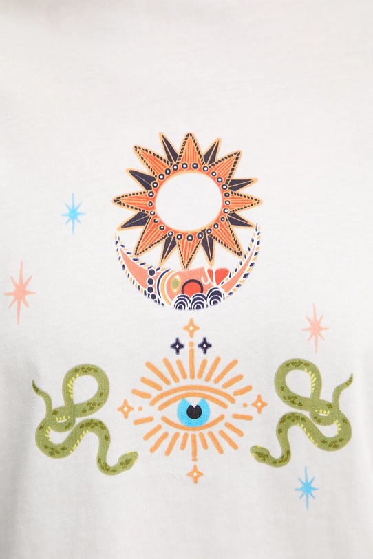 Bavlnené tričko Never Fully Dressed Mystical biela NFDTO2068