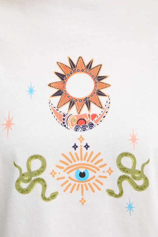 Bavlnené tričko Never Fully Dressed Mystical biela NFDTO2068