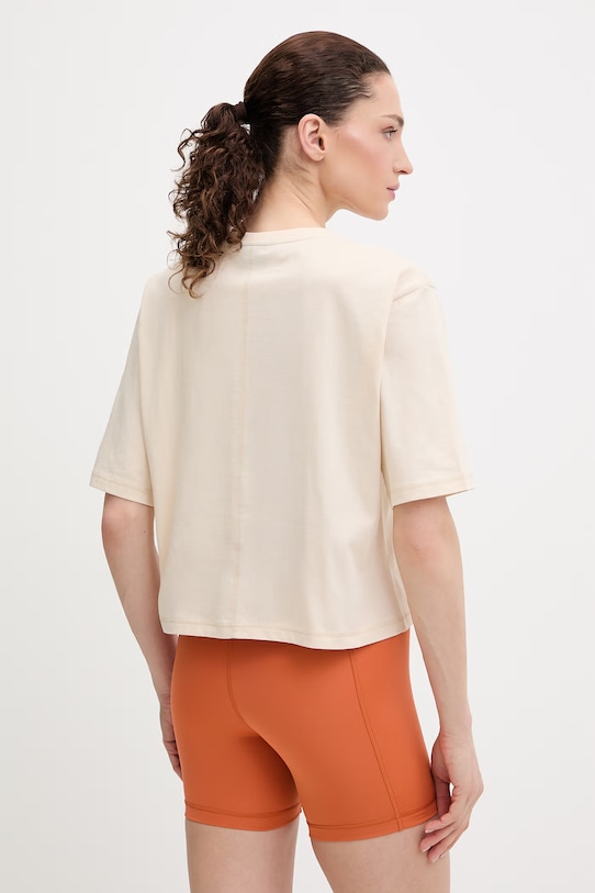 Ρούχα Βαμβακερό μπλουζάκι EA7 Emporio Armani AF21060.7W000926 μπεζ