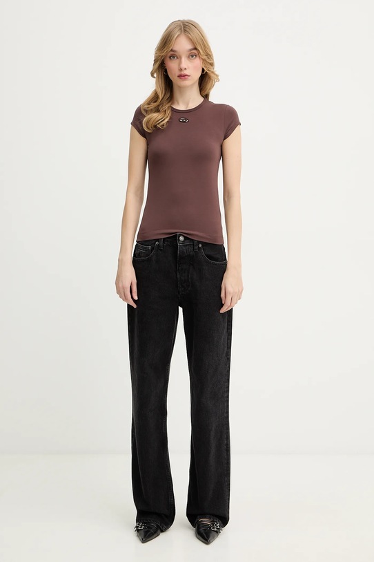 Diesel t-shirt T-ANGIE-OD A19912.0AFAA brązowy SS26