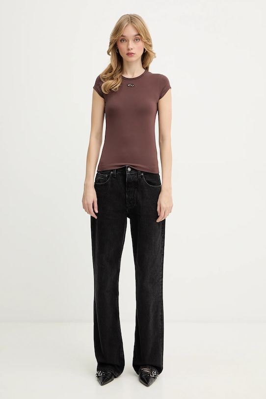 Diesel t-shirt T-ANGIE-OD A19912.0AFAA brązowy SS26