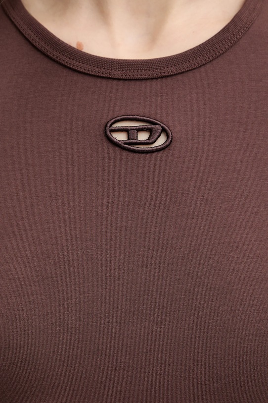 Diesel t-shirt T-ANGIE-OD brązowy A19912.0AFAA