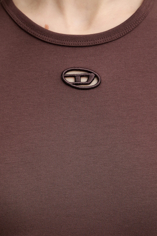 Diesel t-shirt T-ANGIE-OD brązowy A19912.0AFAA