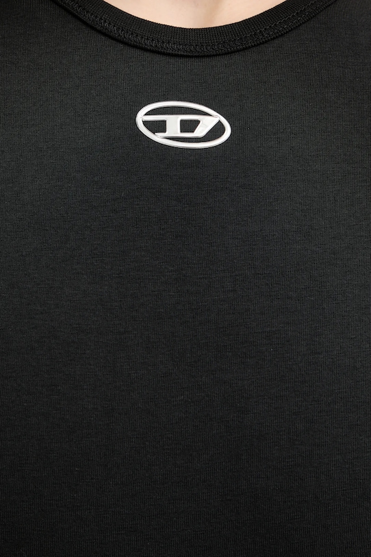 Diesel t-shirt T-UNCUTIESLONG-OD A19917.0AHQH czarny