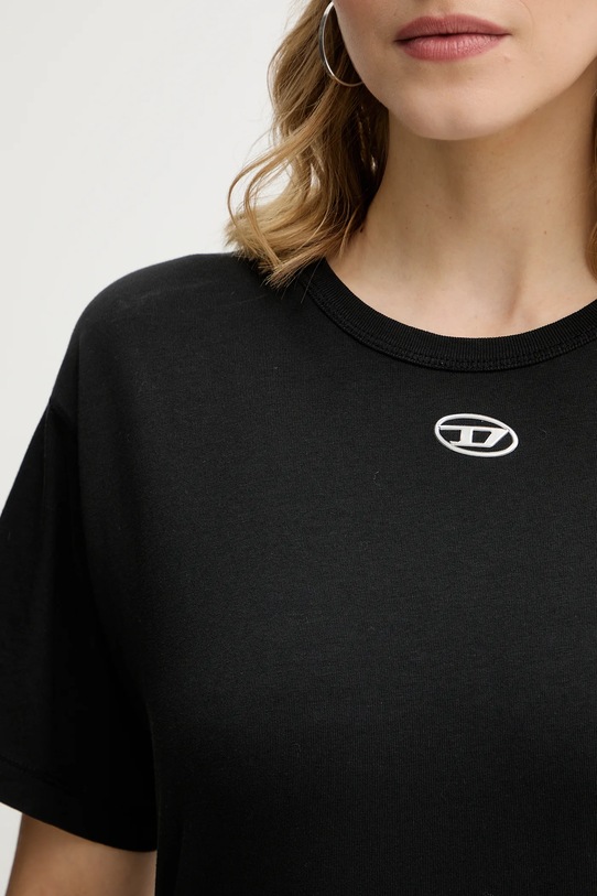 Diesel t-shirt bawełniany T-NORMY-OD-S1 A20399.0JMBB czarny