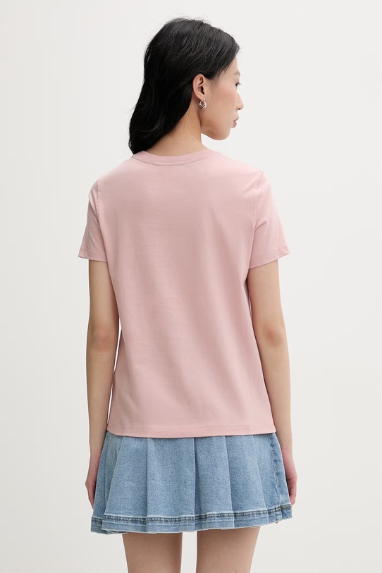 Îmbrăcăminte Diesel tricou basic pentru femei, din bumbac T-REG-S2 A22503.0JMBD roz