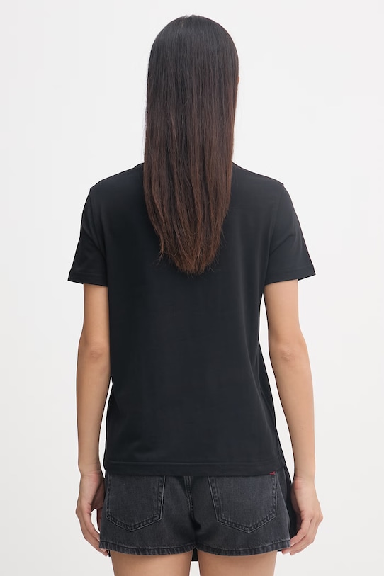 Odzież Diesel t-shirt basic damski bawełniany T-REG-S2 A22503.0JMBD czarny