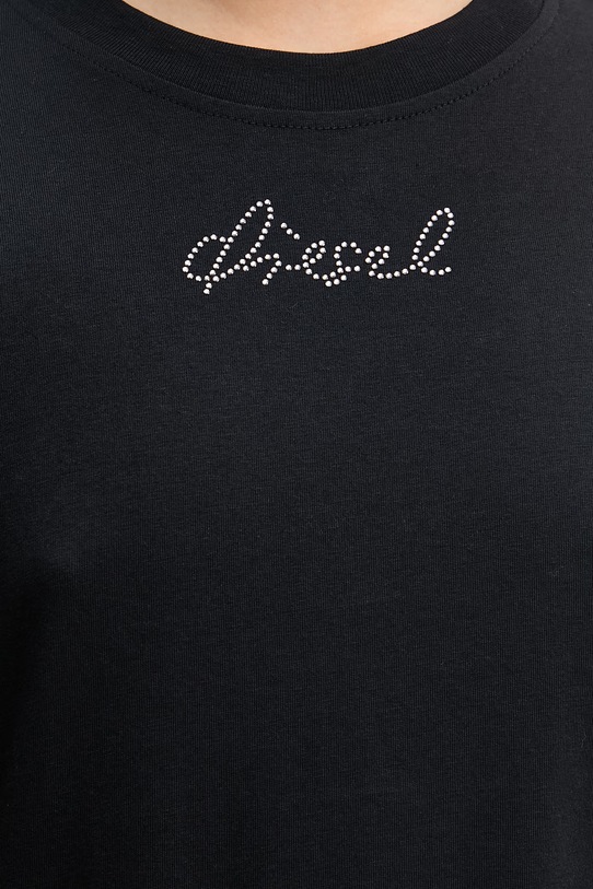 Diesel t-shirt basic damski bawełniany T-REG-S2 A22503.0JMBD czarny