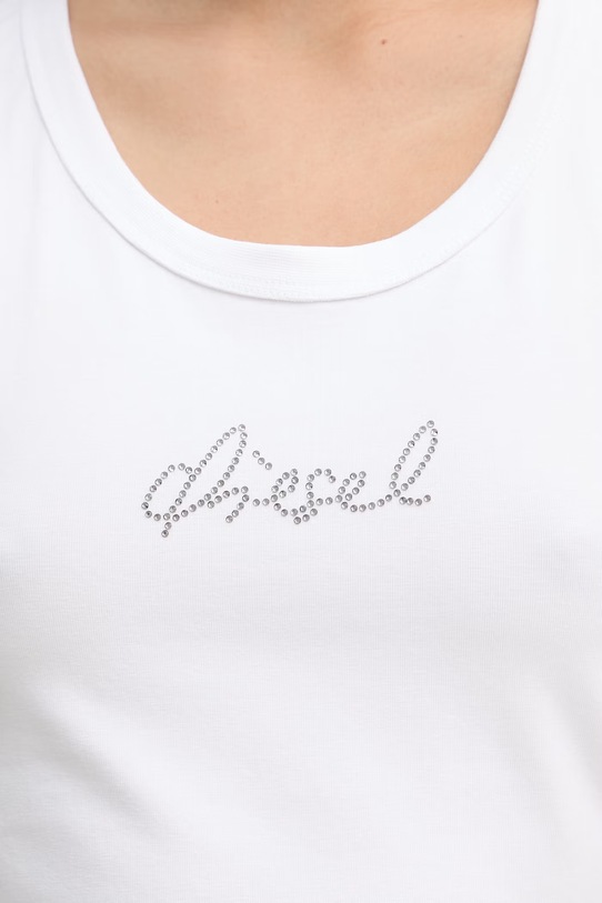 Diesel top damski bawełniany T-ANKY-S2 A22506.0QHHA biały
