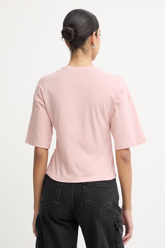 Odzież Diesel crop top damski bawełniany T-CROPYN A22507.0JMBD różowy