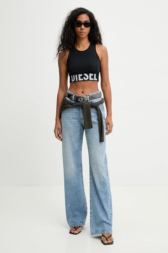 Diesel top SIBILLA-D-POP A21382.0PLAR czarny SS26