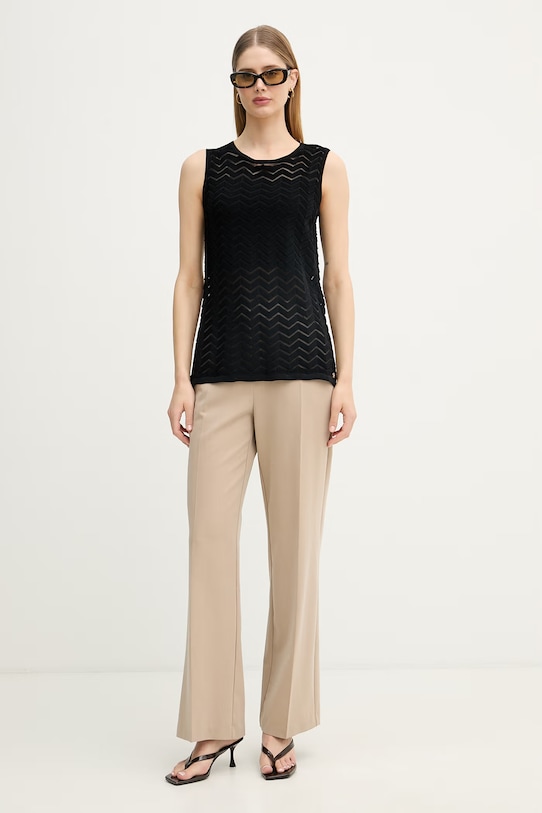 Joseph Ribkoff top damski z wiskozy 262932 czarny SS26