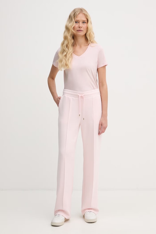 Joop! t-shirt bawełniany 30049368 różowy SS26