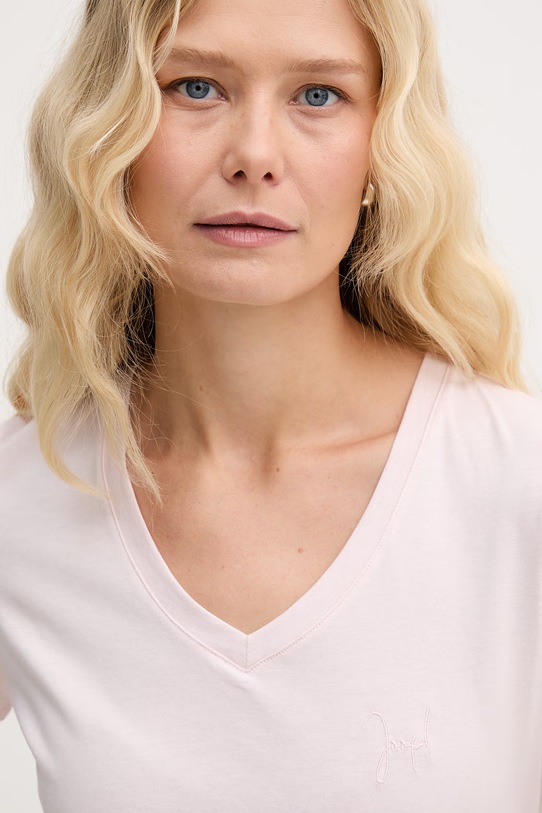 Joop! t-shirt bawełniany różowy 30049368