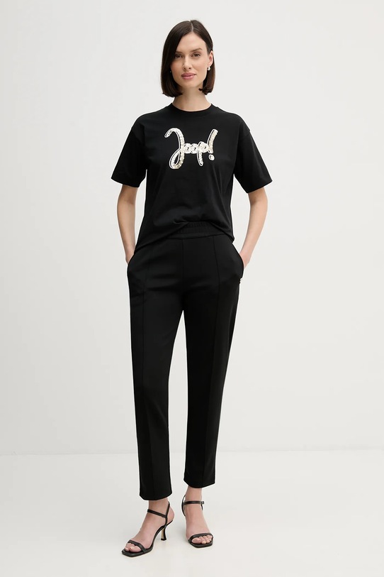 Joop! t-shirt bawełniany 30100828 czarny SS26