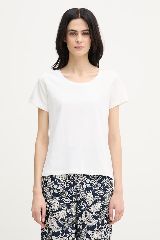 Joop! t-shirt z elastanem beżowy 30100847