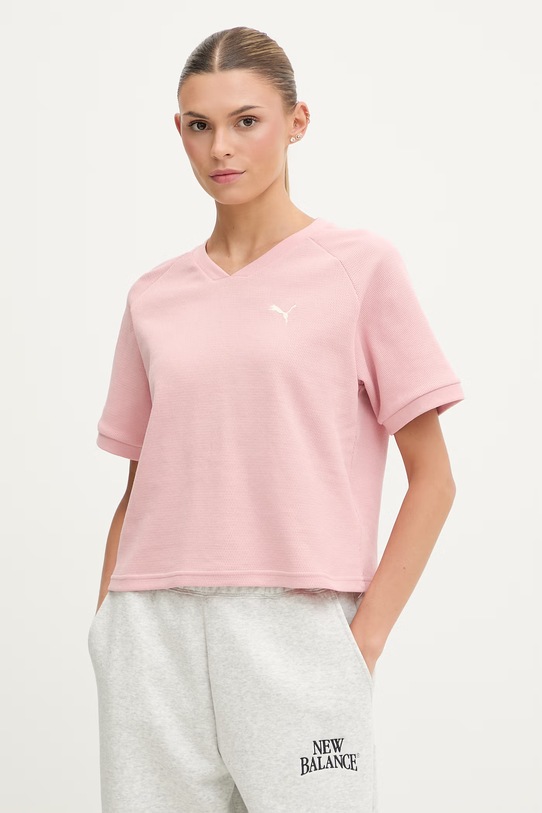Puma t-shirt damski Class Relaxed różowy 691872