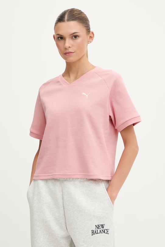 Puma t-shirt damski Class Relaxed różowy 691872