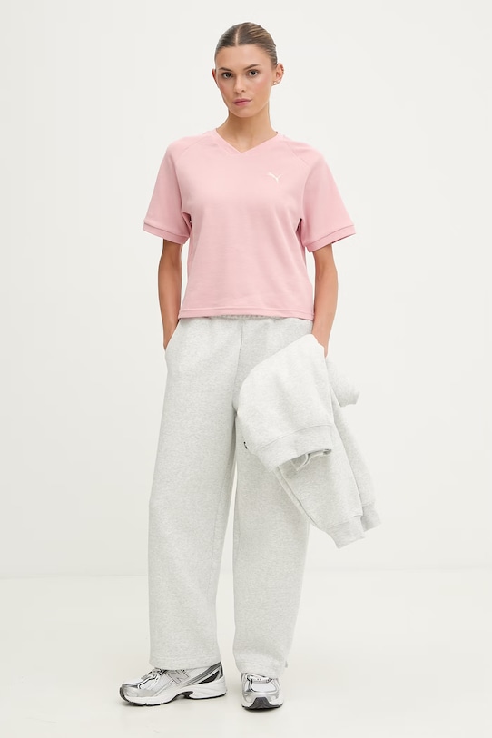 Puma t-shirt damski Class Relaxed 691872 różowy SS26