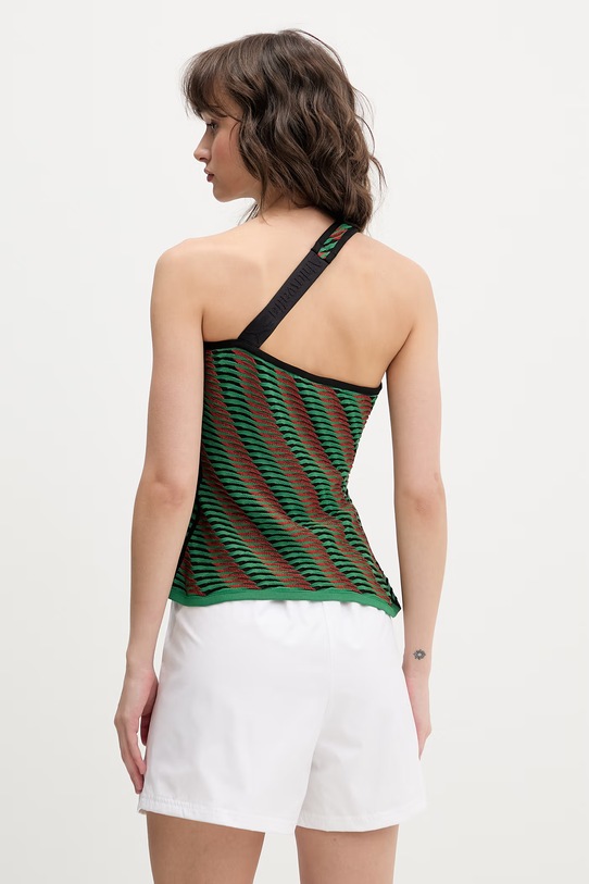 Odzież Puma bluzka asymetryczna damska z wiskozą Ahluwalia 635237 zielony