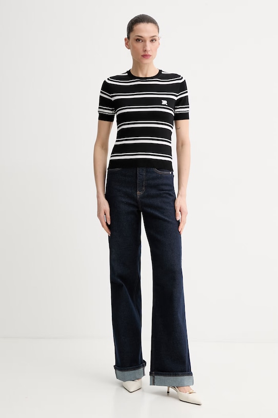 ERMANNO Firenze t-shirt damski D48EM009EP0 czarny SS26