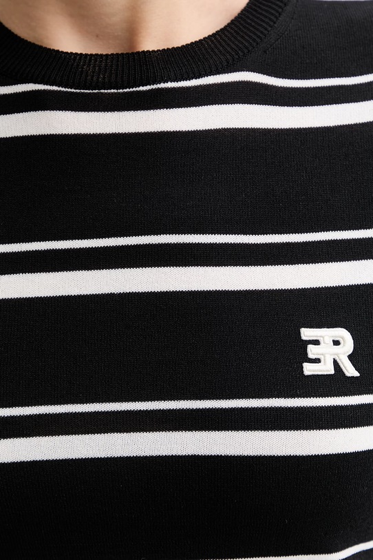 ERMANNO Firenze t-shirt damski D48EM009EP0 czarny