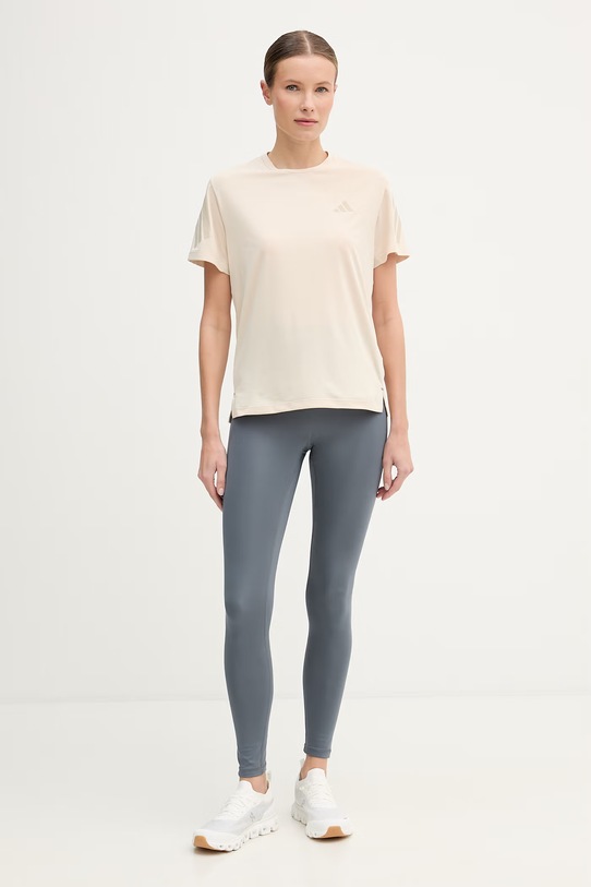 adidas Performance t-shirt treningowy adi365 JZ5116 beżowy SS26