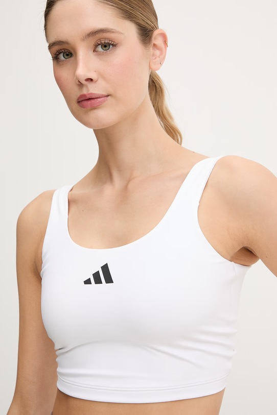 adidas Performance top treningowy Optime biały JZ6028