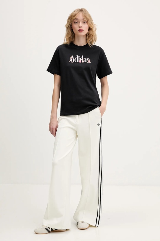 adidas t-shirt bawełniany Soft Sports JZ7894 czarny SS26