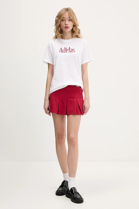 adidas t-shirt bawełniany Soft Sports JZ7896 biały SS26