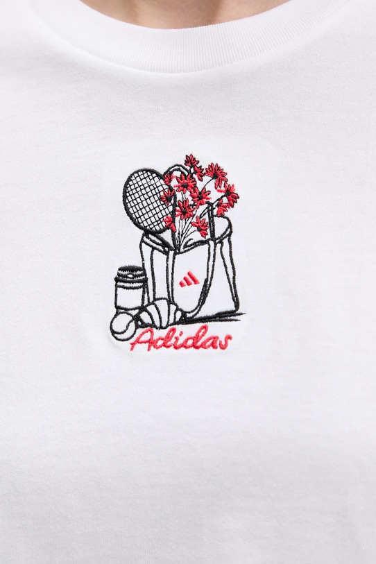 adidas t-shirt bawełniany KA5090 biały