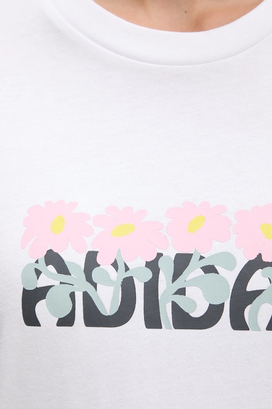 Βαμβακερό μπλουζάκι adidas Soft Side KA5097 λευκό