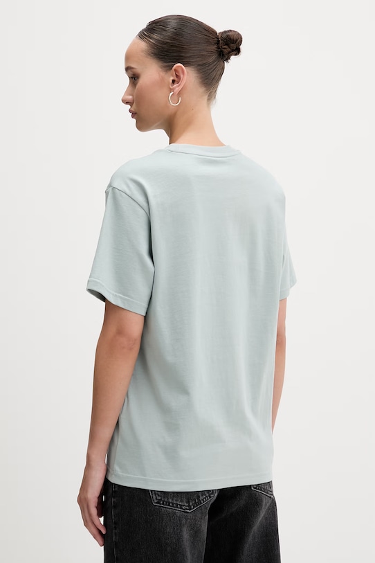 Odzież adidas t-shirt bawełniany Soft Side KA5099 turkusowy