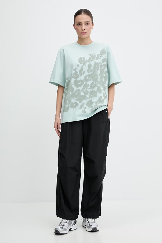 adidas by Stella McCartney t-shirt bawełniany KA9553 zielony SS26