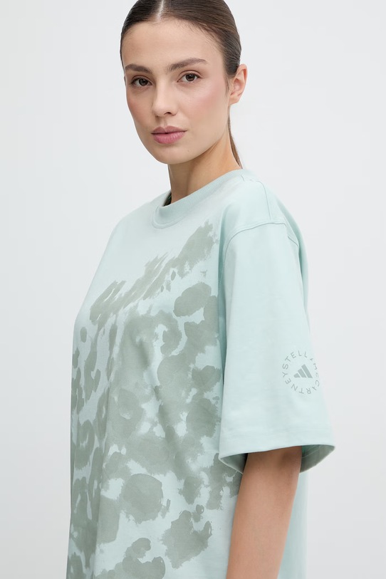 adidas by Stella McCartney t-shirt bawełniany zielony KA9553