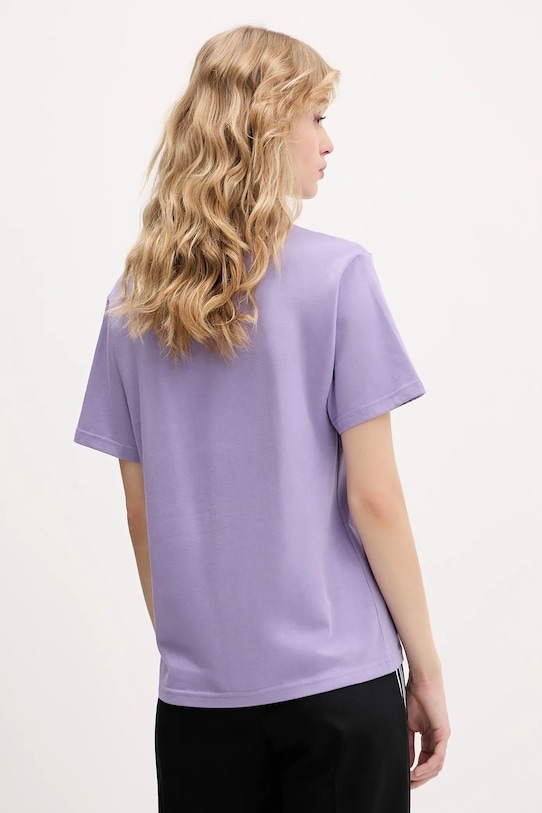 Odzież adidas t-shirt bawełniany KB2402 fioletowy