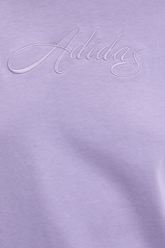 Bavlněné tričko adidas KB2402 fialová