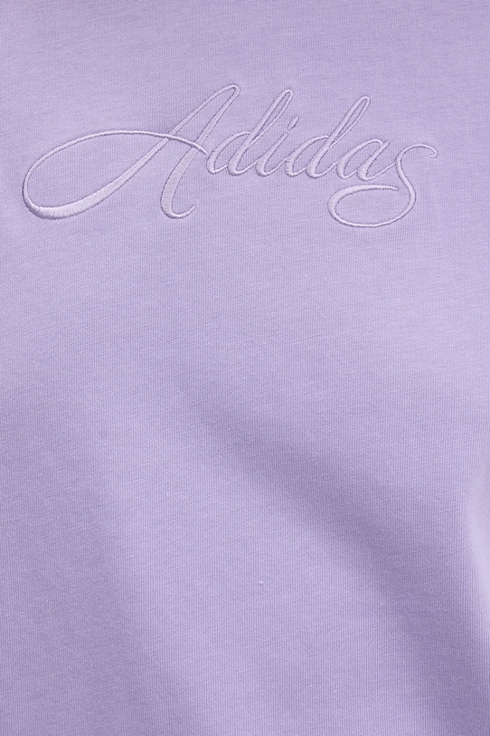 adidas t-shirt bawełniany KB2402 fioletowy
