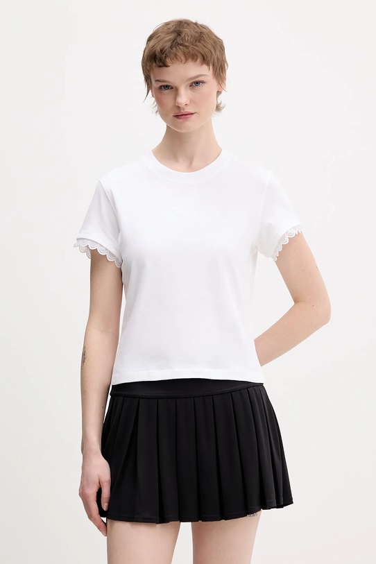 adidas t-shirt bawełniany regular biały KB2405