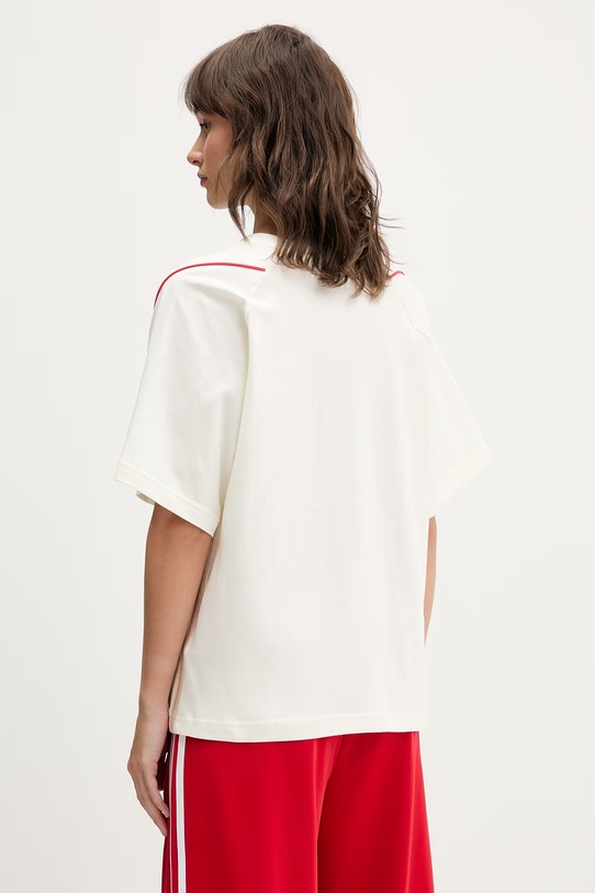 Odzież adidas t-shirt bawełniany Stadium KB4282 beżowy