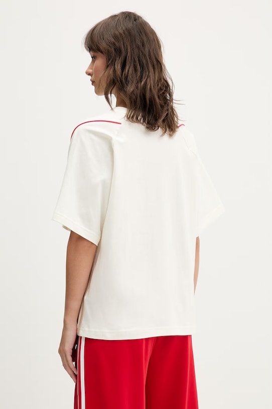 Oblečenie Bavlnené tričko adidas Stadium KB4282 béžová