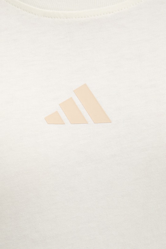 adidas t-shirt bawełniany Stadium KB4282 beżowy