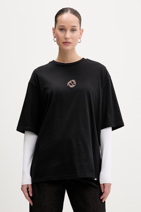 Odzież adidas t-shirt bawełniany KB7151 czarny